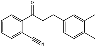 2'-CYANO-3-(3,4-DIMETHYLPHENYL)PROPIOPHENONE Struktur