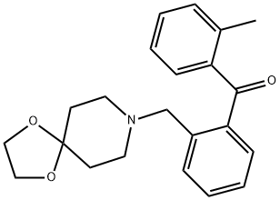 2-[8-(1,4-DIOXA-8-AZASPIRO[4.5]DECYL)METHYL]-2'-METHYL BENZOPHENONE Struktur