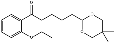 5-(5,5-DIMETHYL-1,3-DIOXAN-2-YL)-2'-ETHOXYVALEROPHENONE Struktur