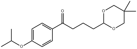 4-(5,5-DIMETHYL-1,3-DIOXAN-2-YL)-4'-ISOPROPOXYBUTYROPHENONE Struktur