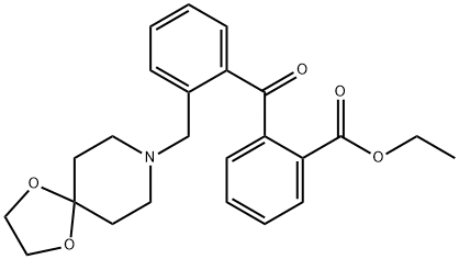 2-CARBOETHOXY-2'-[8-(1,4-DIOXA-8-AZASPIRO[4.5]DECYL)METHYL]BENZOPHENONE price.