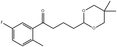 4-(5,5-DIMETHYL-1,3-DIOXAN-2-YL)-5'-FLUORO-2'-METHYLBUTYROPHENONE Struktur