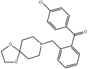 4'-CHLORO-2-[8-(1,4-DIOXA-8-AZASPIRO[4.5]DECYL)METHYL]BENOZPHENONE Struktur