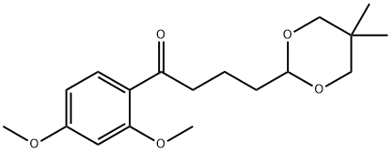 2',4'-DIMETHOXY-4-(5,5-DIMETHYL-1,3-DIOXAN-2-YL)BUTYROPHENONE Struktur