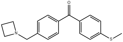 4-AZETIDINOMETHYL-4'-THIOMETHYLBENZOPHENONE Struktur