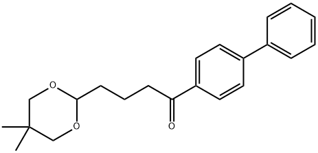 4-(5,5-DIMETHYL-1,3-DIOXAN-2-YL)-4'-PHENYLBUTYROPHENONE Struktur