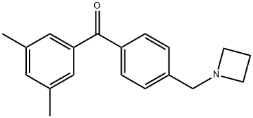 4'-AZETIDINOMETHYL-3,5-DIMETHYLBENZOPHENONE Struktur