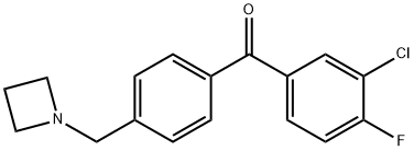 4'-AZETIDINOMETHYL-3-CHLORO-4-FLUOROBENZOPHENONE price.