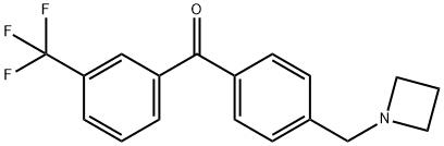 4'-AZETIDINOMETHYL-3-TRIFLUOROMETHYLBENZOPHENONE Struktur