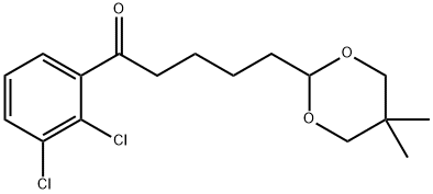 2',3'-DICHLORO-5-(5,5-DIMETHYL-1,3-DIOXAN-2-YL)VALEROPHENONE price.