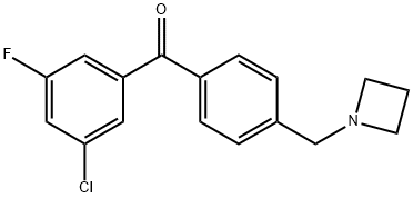 4'-AZETIDINOMETHYL-3-CHLORO-5-FLUOROBENZOPHENONE price.