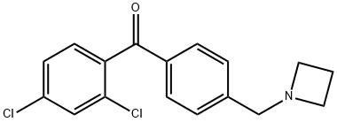 4'-AZETIDINOMETHYL-2,4-DICHLOROBENZOPHENONE Struktur