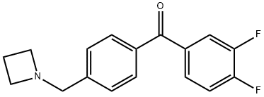 4'-AZETIDINOMETHYL-3,4-DIFLUOROBENZOPHENONE price.