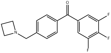 4'-AZETIDINOMETHYL-3,4,5-TRIFLUOROBENZOPHENONE Struktur