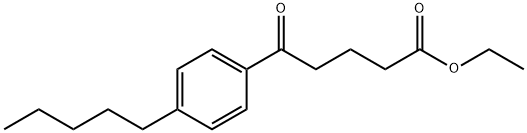 ETHYL 5-OXO-5-(4-N-PENTYLPHENYL)VALERATE Struktur