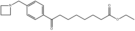 ETHYL 8-[4-(AZETIDINOMETHYL)PHENYL]-8-OXOOCTANOATE Struktur