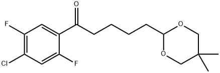 4'-CHLORO-2',5'-DIFLUORO-5-(5,5-DIMETHYL-1,3-DIOXAN-2-YL)VALEROPHENONE price.