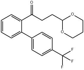 3-(1,3-DIOXAN-2-YL)-2'-[(4-TRIFLUOROMETHYL)PHENYL]PROPIOPHENONE Struktur