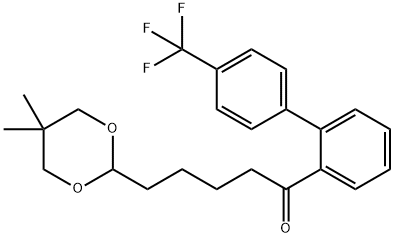 5-(5,5-DIMETHYL-1,3-DIOXAN-2-YL)-2'-[(4-TRIFLUOROMETHYL)PHENYL]VALEROPHENONE Struktur