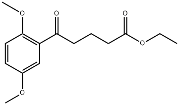 ETHYL 5-(2,5-DIMETHOXYPHENYL)-5-OXOVALERATE Struktur