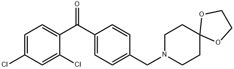 2,4-DICHLORO-4'-[8-(1,4-DIOXA-8-AZASPIRO[4.5]DECYL)METHYL]BENZOPHENONE price.