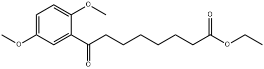 ETHYL 8-(2,5-DIMETHOXYPHENYL)-8-OXOOCTANOATE Struktur