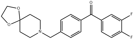 3,4-DIFLUORO-4'-[8-(1,4-DIOXA-8-AZASPIRO[4.5]DECYL)METHYL]BENZOPHENONE price.