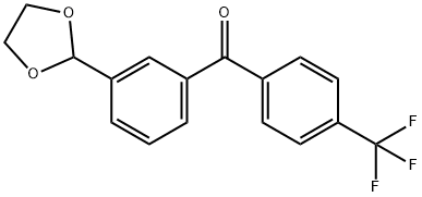 3-(1,3-DIOXOLAN-2-YL)-4'-TRIFLUOROMETHYLBENZOPHENONE Struktur