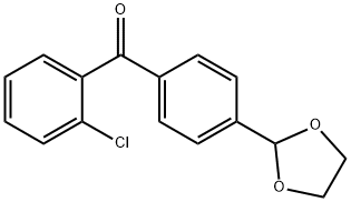 2-CHLORO-4'-(1,3-DIOXOLAN-2-YL)BENZOPHENONE Struktur