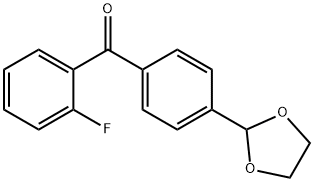 4'-(1,3-DIOXOLAN-2-YL)-2-FLUOROBENZOPHENONE Struktur