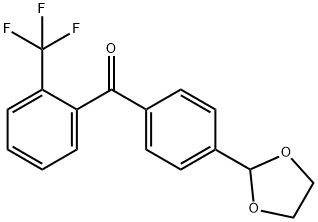 4'-(1,3-DIOXOLAN-2-YL)-2-TRIFLUOROMETHYLBENZOPHENONE Struktur