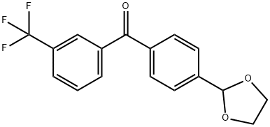 4'-(1,3-DIOXOLAN-2-YL)-3-TRIFLUOROMETHYLBENZOPHENONE Struktur