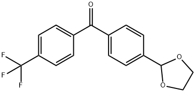 4-(1,3-DIOXOLAN-2-YL)-4'-TRIFLUOROMETHYLBENZOPHENONE Struktur