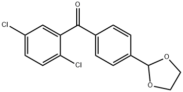 2,5-DICHLORO-4'-(1,3-DIOXOLAN-2-YL)BENZOPHENONE price.