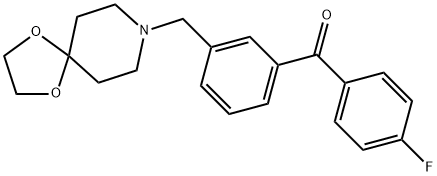 3-[8-(1,4-DIOXA-8-AZASPIRO[4.5]DECYL)METHYL]-4'-FLUOROBENZOPHENONE Struktur