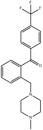 2-(4-METHYLPIPERAZINOMETHYL)-4'-TRIFLUOROMETHYLBENZOPHENONE Struktur