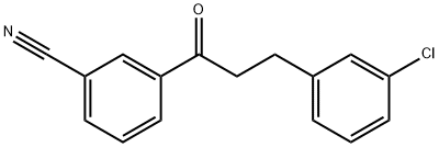 3-(3-CHLOROPHENYL)-3'-CYANOPROPIOPHENONE Struktur