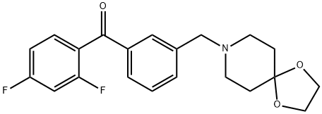 2,4-DIFLUORO-3'-[8-(1,4-DIOXA-8-AZASPIRO[4.5]DECYL)METHYL]BENZOPHENONE price.