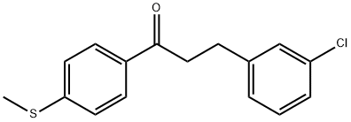 3-(3-CHLOROPHENYL)-4'-THIOMETHYLPROPIOPHENONE Struktur