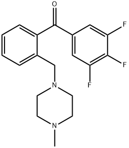 2'-(4-METHYLPIPERAZINOMETHYL)-3,4,5-TRIFLUOROBENZOPHENONE Struktur