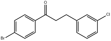 4'-BROMO-3-(3-CHLOROPHENYL)PROPIOPHENONE Struktur