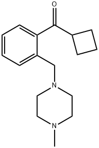 CYCLOBUTYL 2-(4-METHYLPIPERAZINOMETHYL)PHENYL KETONE Struktur