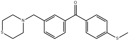 4'-THIOMETHYL-3-THIOMORPHOLINOMETHYL BENZOPHENONE Struktur