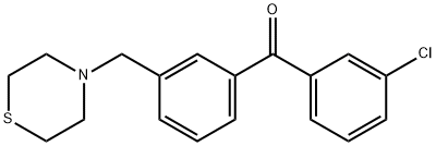 3-CHLORO-3'-THIOMORPHOLINOMETHYL BENZOPHENONE price.