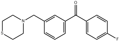 4'-FLUORO-3-THIOMORPHOLINOMETHYL BENZOPHENONE price.