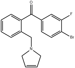 4-BROMO-3-FLUORO-2'-(3-PYRROLINOMETHYL) BENZOPHENONE price.