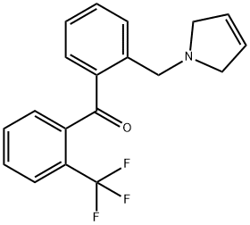 2-(3-PYRROLINOMETHYL)-2'-TRIFLUOROMETHYLBENZOPHENONE Struktur