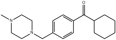 CYCLOHEXYL 4-(4-METHYLPIPERAZINOMETHYL)PHENYL KETONE Struktur