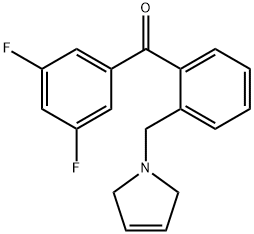 3,5-DIFLUORO-2'-(3-PYRROLINOMETHYL) BENZOPHENONE price.