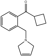 CYCLOBUTYL 2-(3-PYRROLINOMETHYL)PHENYL KETONE Struktur